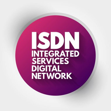 ISDN - Entegre Hizmetler Dijital Ağ kısaltması, teknoloji kavramı arka planı