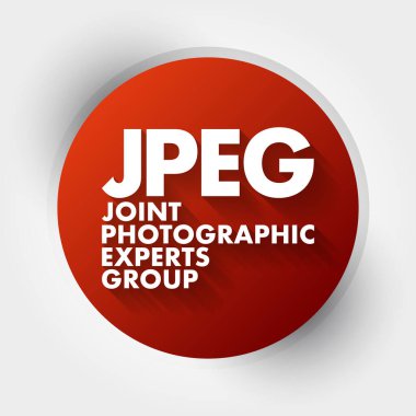 JPEG - Ortak Fotoğraf Uzmanları Grubu kısaltması, kavram arka planı