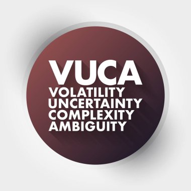 VUCA - Değişkenlik, Belirsizlik, Karmaşıklık, Belirsizlik kısaltması, iş konsepti geçmişi