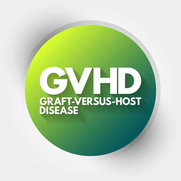 Gvhd Graft Host Disease Acronym Medical Concept Background — Stock Vector