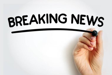 Kırıcı Haberler işaretli, kavram arkaplanlı metnin altını çiziyor