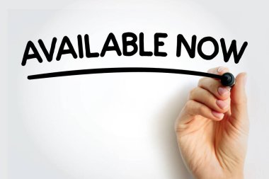 AVAILABLE Şimdi işaretli metnin altını çizdi, kavram arkaplanı