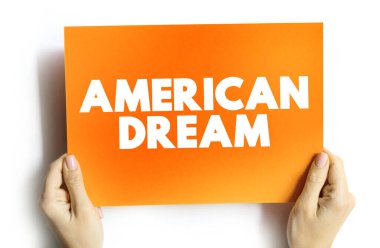 Kartta Amerikan rüyası metni alıntısı, kavram geçmişi