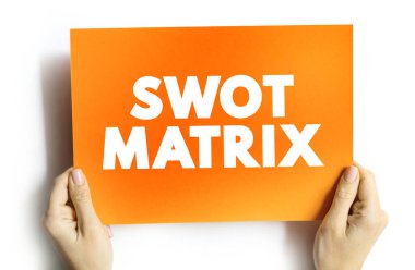 Kartta SWOT matrisi metni alıntısı, iş konsepti geçmişi