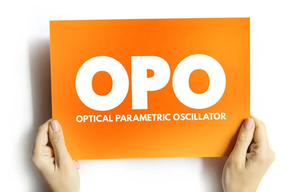 Opo Kartta Optik Parametrik Oscillator Kısaltması Kısaltma Kavramı Arka Planı — Stok fotoğraf
