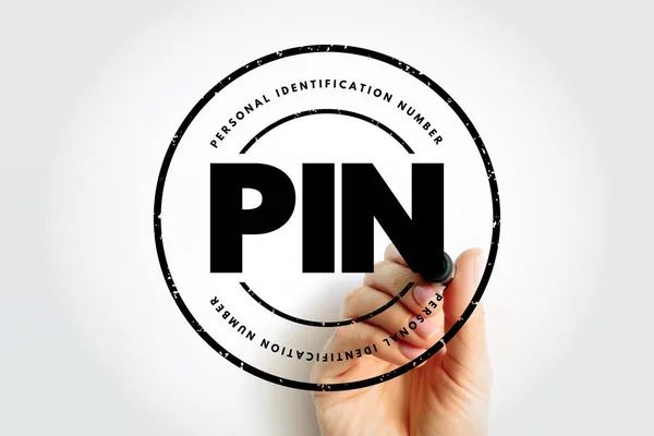 Nip Numéro Identification Personnel Acronyme Contexte Concept Technologie — Photo