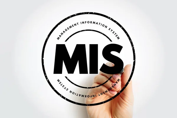 Mis Management Information System Akronym Geschäftskonzept Hintergrund — Stockfoto