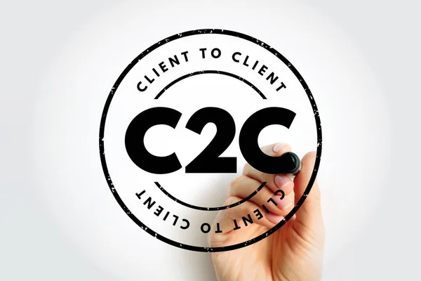 C2C Client Client Acronym Business Concept Background — Stock Photo, Image