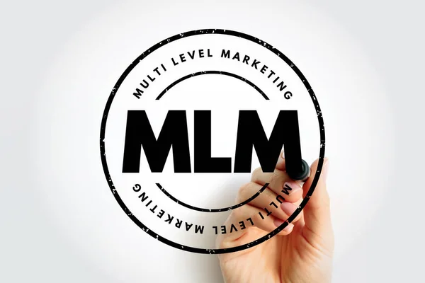 Mlm Multi Level Marketing Acronyme Business Concept Background — Photo