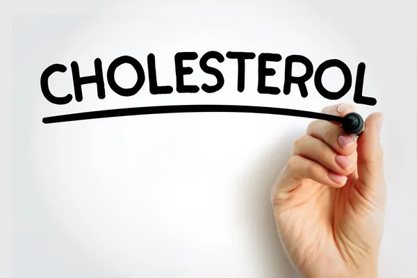 Cholesterol Subrayó Texto Con Marcador Concepto Fondo —  Fotos de Stock