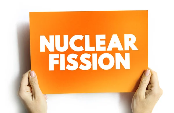 Atommaghasadás Szöveges Idézet Kártyán Koncepció Háttér — Stock Fotó