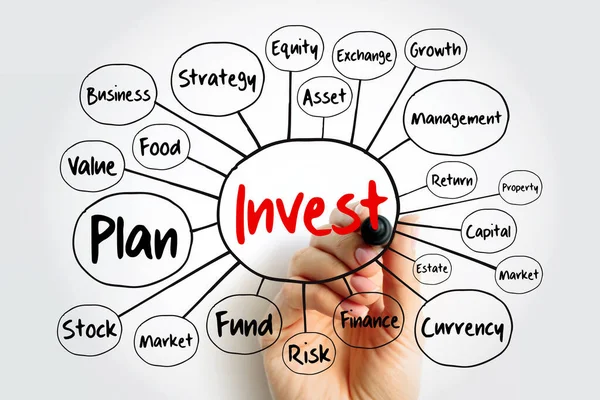 Invierta Diagrama Flujo Mapas Mentales Con Marcador Concepto Negocio Para —  Fotos de Stock