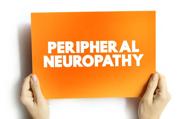 Neuropatia Periférica Citação Texto Cartão Fundo Conceito Médico — Fotografia de Stock