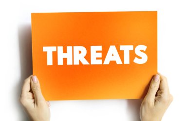 Kartta, konsept özgeçmişinde tehdit metni alıntısı