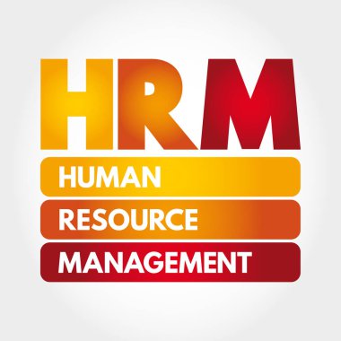 HRM - İnsan Kaynakları Yönetimi kısaltması, iş konsepti geçmişi