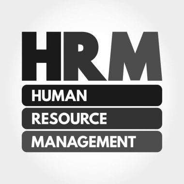 HRM - İnsan Kaynakları Yönetimi kısaltması, iş konsepti geçmişi