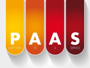 PAAS - Hizmet kısaltması olarak platform, teknoloji kavramı arka planı