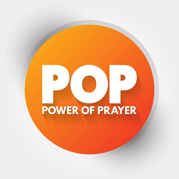 Pop Poder Oración Palabra Nube Fondo Concepto — Archivo Imágenes Vectoriales