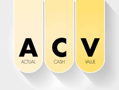 ACV - Actual Cash Değer kısaltması, iş konsepti geçmişi