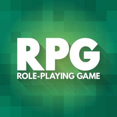 RPG - Rol yapma oyunu kısaltması, konsept arkaplan