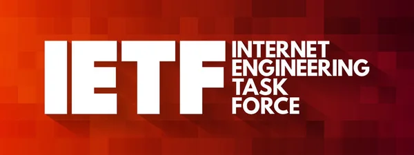 Ietf Internet Engineering Task Force Sigla Fundo Conceito —  Vetores de Stock