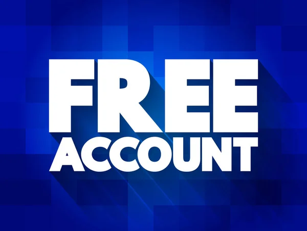 Free Account Text Quote Concept Background — 图库矢量图片