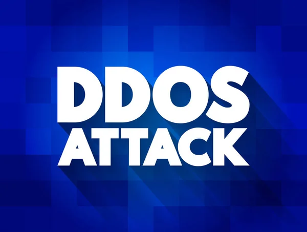 Ddos Attack Text Quote Concept Background — стоковый вектор