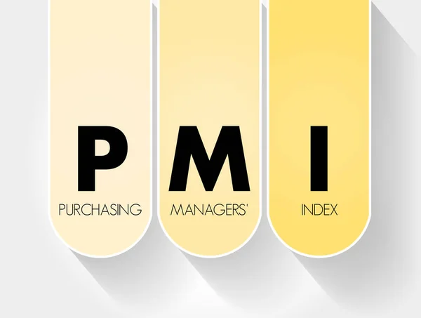 Pmi Purchasing Managers Index Acronym Business Concept Background — Stock Vector