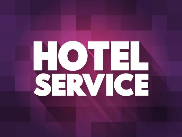 Hotel Service Cita Texto Concepto Fondo — Vector de stock