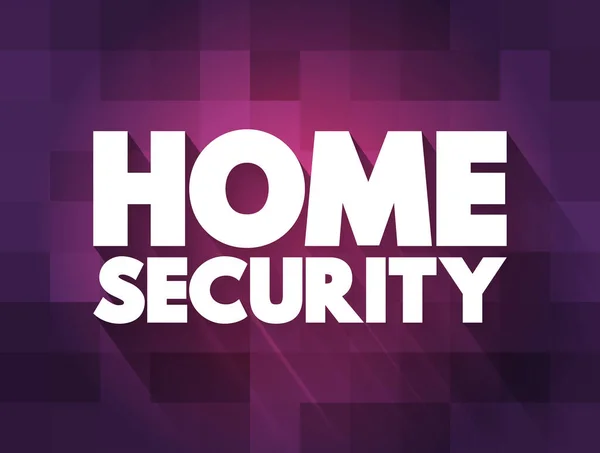 Home Security Text Zitat Konzept Hintergrund — Stockvektor