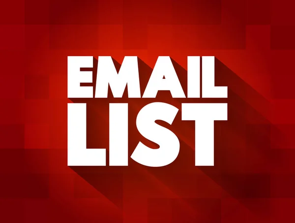 Email Λίστα Απόσπασμα Κειμένου Φόντο Έννοια — Διανυσματικό Αρχείο