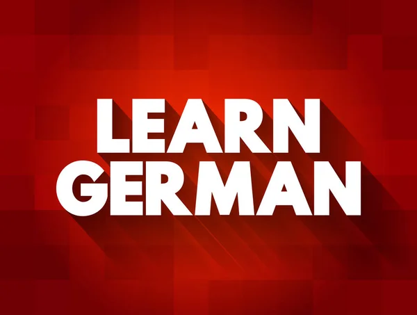 Μάθετε Γερμανικό Κείμενο Απόσπασμα Φόντο Έννοια — Διανυσματικό Αρχείο