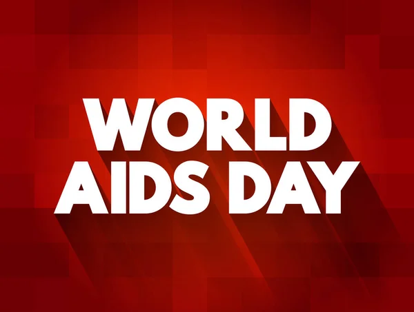Citação Texto Dia Mundial Aids Fundo Conceito —  Vetores de Stock