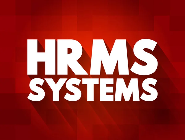 Hrms Ακρωνύμιο Του Συστήματος Διαχείρισης Ανθρώπινου Δυναμικού Υπόβαθρο Επιχειρηματικής Ιδέας — Διανυσματικό Αρχείο