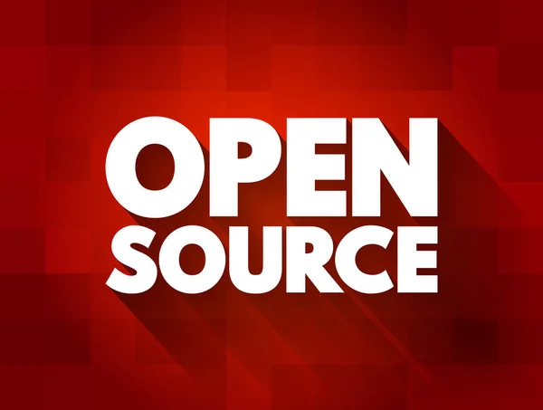 Cytat Tekstu Open Source Kontekst Koncepcyjny — Wektor stockowy