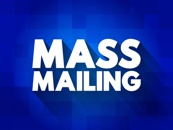 Mass Mailing Tekst Cytat Tło Koncepcji — Wektor stockowy