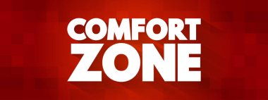 Comfort Zone metin alıntısı, konsept arkaplan