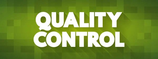 Quality Control Text Zitat Konzept Hintergrund — Stockvektor