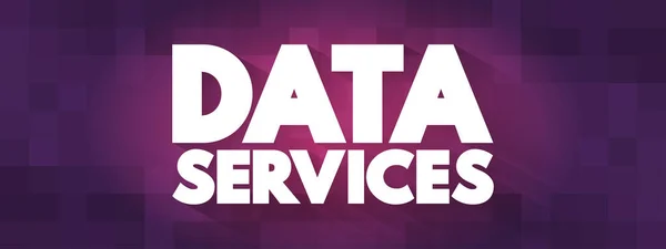 Data Services Szöveges Idézet Koncepció Backgroun — Stock Vector