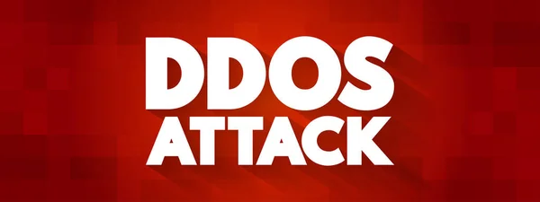 Ddos Attack Text Quote Concept Background — стоковый вектор