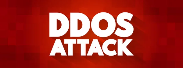 Ddos Attaque Citation Texte Arrière Plan Concept — Image vectorielle