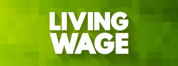 Living Wage Text Zitat Konzept Hintergrund — Stockvektor