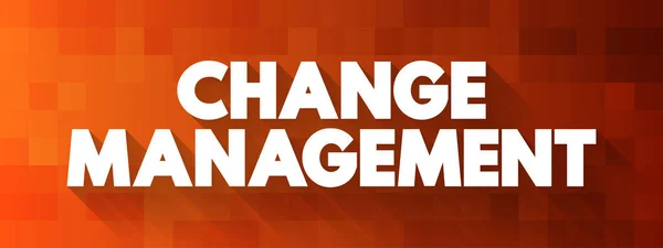 Change Management Tekst Citaat Concept Achtergrond — Stockvector