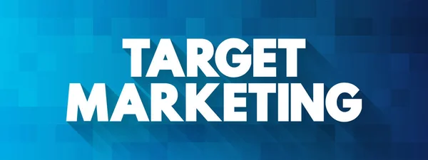 Target Marketing Tekst Cytat Koncepcja Tła — Wektor stockowy