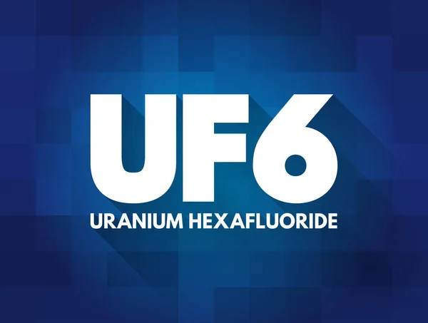 Uf6 우라늄 라이드 — 스톡 벡터