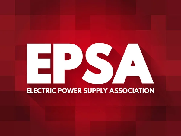 Epsa Electric Power Supply Association Acroniem Afkorting Concept Achtergrond — Stockvector