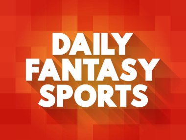 Günlük Fantasy Sports metin alıntısı, konsept özgeçmiş