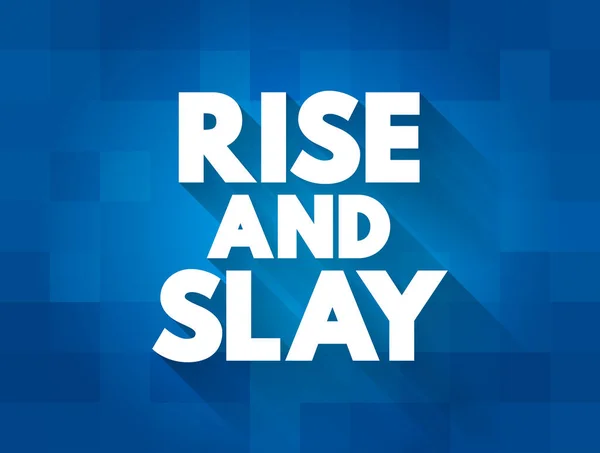 Cita Texto Rise Slay Fondo Conceptual — Archivo Imágenes Vectoriales