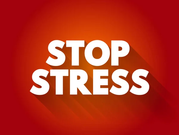 Stop Stress Cita Texto Fondo Del Concepto — Archivo Imágenes Vectoriales