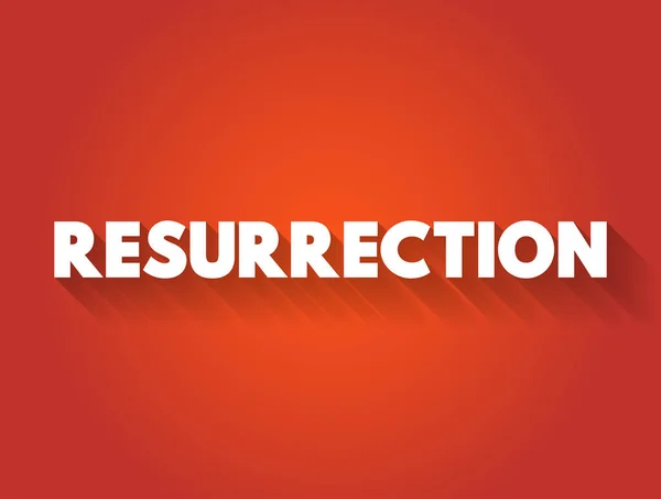 Resurrection Text Quote Concept Background — Stock Vector